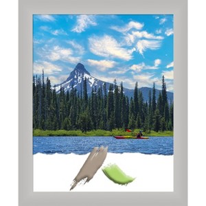 Amanti Art Low Luster Silver Wood Picture Frame - 1 of 4