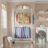 VIPEK R2 Plus 3 Tiers Portable Closets Heavy Duty Rolling Garment Rack Adjustable Clothes Rack - 3 of 4