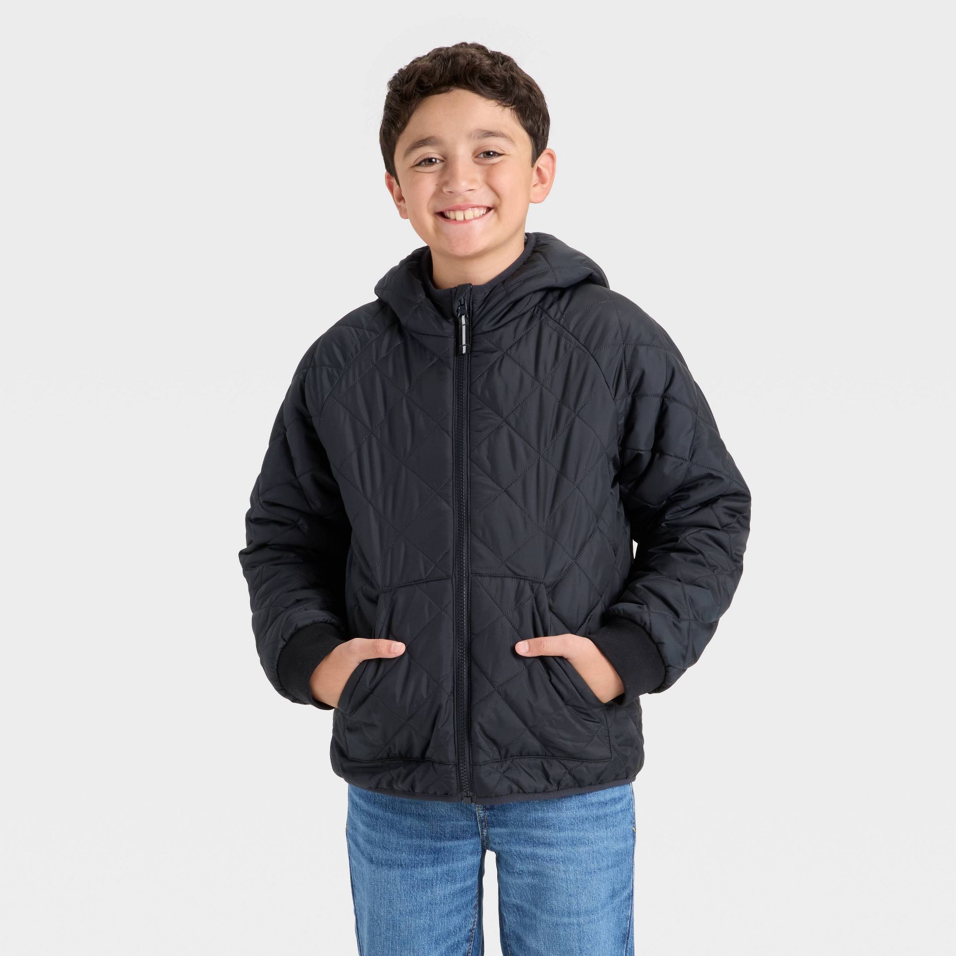 Kids' Hooded Reversible Puffer - Cat & Jack™