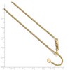 Black Bow Jewelry 1.35mm 10k Yellow Gold Adjustable Hollow Wheat Chain Necklace - 2 of 4