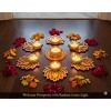 Shalin India Elephant Tea Light Holders – Pack of 4 Decorative Diyas for Diwali, Weddings, Pooja & Home Décor - 2 of 4