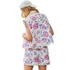Women's Darla Quilted Escalloped Edge Vest & Short Set - Illa Illa - 3 of 3
