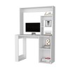 NicBex Home Office Desk 17.72" L Modern Writing Desk with 5-Layer Storage Shelves and Wooden Desktop for Office, Study, Living Room - 2 of 4