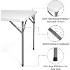 DOMETOUR 2.8 ft. Square Folding Card Table 34" Portable Patio Plastic Tables with Collapsible Legs - 3 of 4