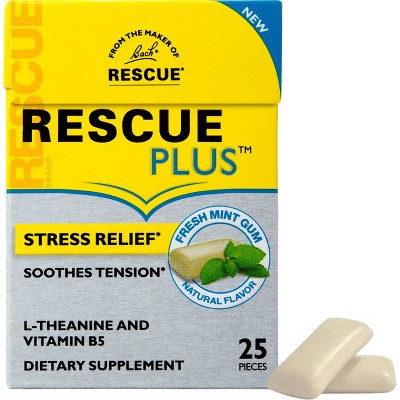 Bach Dietary Supplements RESCUE PLUS Gum - Fresh Mint 25ct