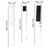 Unique Bargains Durable Clear Rat Tail Comb 3 Pcs - 2 of 3
