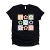 Simply Sage Market Checkered Flowers Short Sleeve Tee - 2 of 4