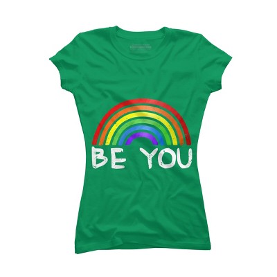 Adult Design By Humans Be You Rainbow Pride By Chos T-Shirt