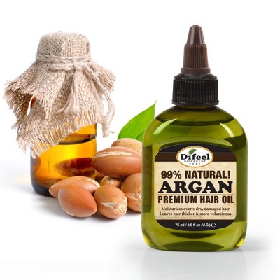 Difeel Premium Natural Argan Hair Oil - 2.5 fl oz