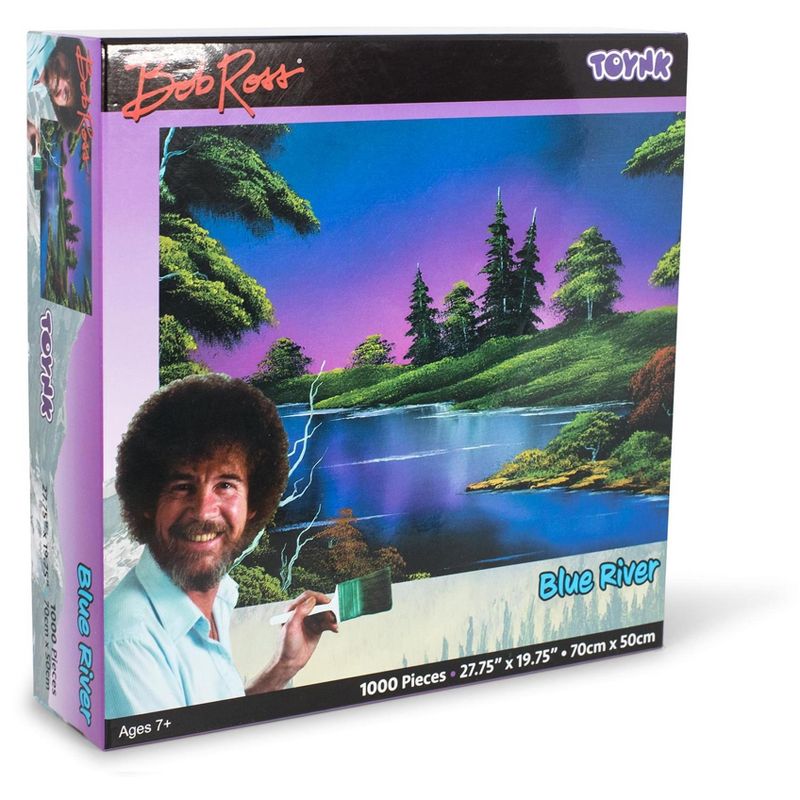 Toynk Bob Ross Blue River Nature Puzzle | 1000 Piece Jigsaw Puzzle, 2 of 8