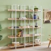 70.9" Freestanding Storage Bookshelf,5-Tier Open Bookcase with Shelves and Metal Frame,Vintage Industrial Style Living Room Shelf-Baofuwish - 3 of 4