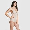 ASSETS by SPANX Women's Flawless Finish Shaping Micro Low Back Cupped Bodysuit Shapewear - 2 of 4