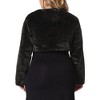 Agnes Orinda Women's Plus Size Trendy Faux Fur Warm Open Front Lightweight Cropped Shrugs - 4 of 4