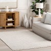 Nuloom Orli Solid 2x3 Wool Accent Indoor Area Rug for Living Room Bedroom Dining Room Entryway Kitchen, Ivory/Grey - 2 of 4