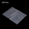 Unique Bargains Transparent Glossy Tear Resistant Dust-proof Plastic Poly Bags 200 Pcs - 3 of 3