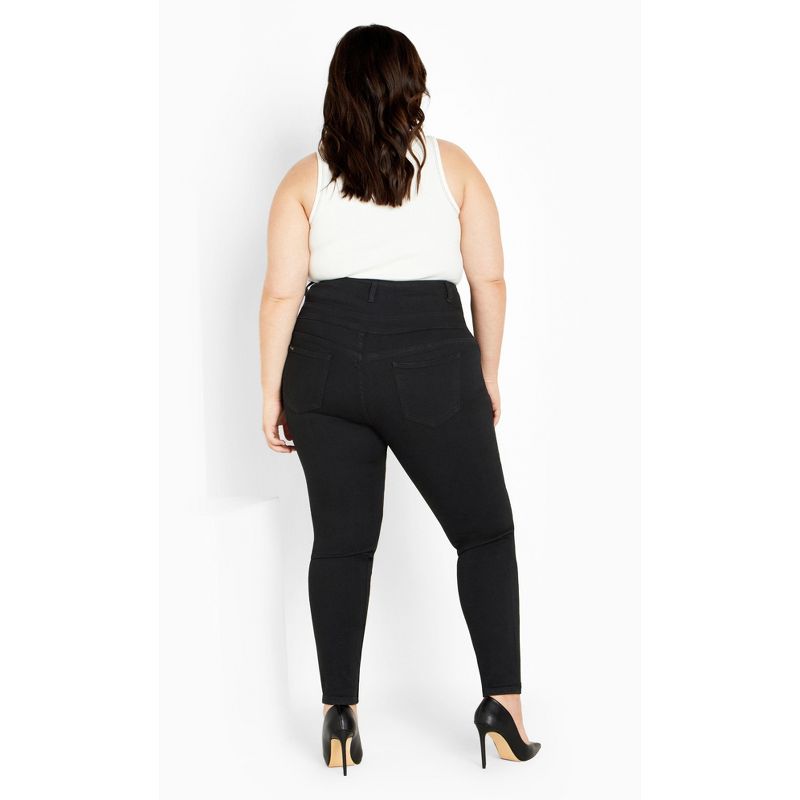 Women's Plus Size Harley Zoey Jean - black | CITY CHIC, 3 of 6