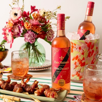 San Antonio Pink Passion Sweet Rose Wine - 750ml Bottle