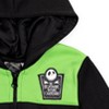 Disney Nightmare Before Christmas Jack Skellington Oogie Boogie Sally Fleece Quarter Zip Hoodie Toddler - 4 of 4