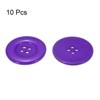 Unique Bargains Resin Round Flat 4-Hole DIY Craft Sewing Buttons 60L 1.5" 10 Pcs - 3 of 4