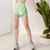 Anna-Kaci Active Women's High-Waist Double-Layer Running Shorts with Built-In Compression - 2 of 4