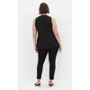 Women's Plus Size Party Fever Pant - black | CITY CHIC - 3 of 4
