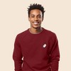 Dalix Ghost Embroidered Crewneck Long Sleeve Sweatshirt Fleece Men - 3 of 4