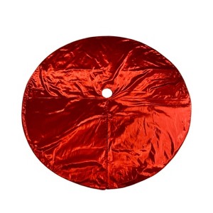 Vickerman 84" Red Metallic Christmas Tree Skirt - 1 of 1