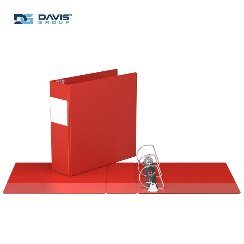 Davis Group 6pk 3&#34; Premium Economy Round Ring Binders Red, 2 of 9
