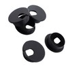 Unique Bargains Plastic Fixing Wire Grommet Cable Hole Cover for PC Computer Desk 5 Pcs Black - 3 of 4