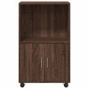 CLIHOME Mobile Office Cabinet with Storage Space, 2 Doors Rolling File Container, Kitchen Sideboard Buffet Cabinet - 3 of 4