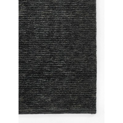 Charcoal Gray Hand-Tufted Wool 5'x8' Rectangular Rug