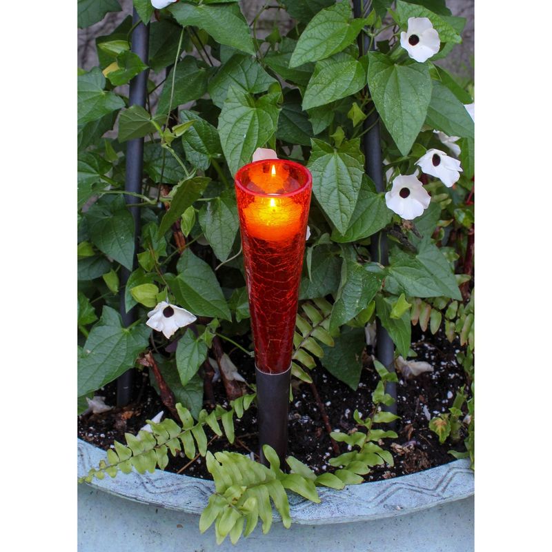 Achla Designs 15.75" Glass/Iron Outdoor Votive Sparkle Candle Holder, 6 of 7
