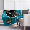 NFL Jacksonville Jaguars Helmet Stripes Flannel Fleece Blanket - 2 of 3