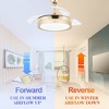 Bella Depot 36" Modern Ceiling Fan with LED Light and Remote - 3 of 4