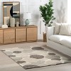 Nuloom Zora Geometric 5x8 Wool Indoor Area Rug for Living Room Bedroom Dining Room Kitchen, Beige - 2 of 4