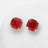 Ross-Simons 6.00 ct. t.w. Ruby Martini Stud Earrings in 14kt Yellow Gold - 4 of 4