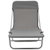 vidaXL Folding Sun Loungers 2 pcs Steel and Fabric Gray - 4 of 4