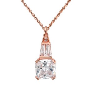 Square Trillion Pendant Necklace for Women Sterling Silver Ginger Lyne Collection - 1 of 4
