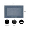 Plow & Hearth 2' x 4' Madrid Banded Rectangular Hearth Rug, in Blue - 2 of 4