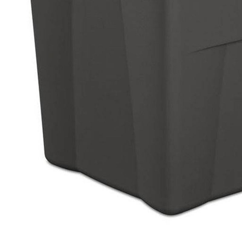Sterilite Stackable 35 Gallon Storage Tote Box with Latching Container Lid for Home and Garage Space Saving Organization, Gray, 5 of 8