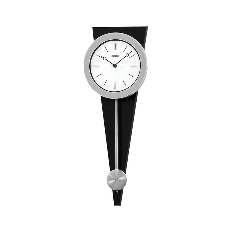 Seiko "Zing" Most Modern Art Clock with Pendulum 23", Gray & Black, 1 of 6