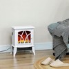 NicBex Freestanding Electric Fireplace 18 Inch Heater Stove Fireplace with 3D Realistic Flame and Overheating Protection - 2 of 4