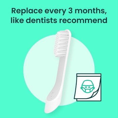 Quip Sonic Toothbrush Head Refills with Tongue Scraper 4pk