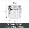 38oz Airtight Food Storage Canister with Clamp Lid & Spoon, for Dry Food - 2 of 4
