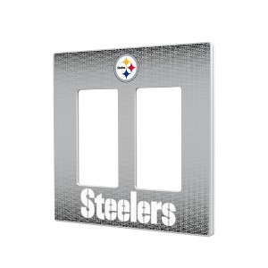 NFL AFC Teams Linen Hidden-Screw Light Switch Plate for Double Rocker - 1 of 4