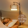 KTMBDW Dimmable Floor Lamp, LED Edison Bulb Included, Arc Floor Lamps for Living Room Modern Standing Lamp with Linen Shade for Bedroom Office - 3 of 4