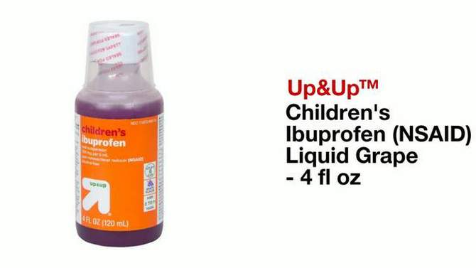Childrens Ibuprofen (NSAID) Oral Suspension Pain Reliever & Fever Reducer Liquid - up & up™, 2 of 9, play video