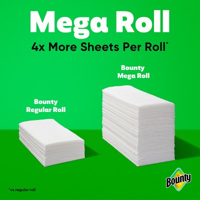 Bounty Select-A-Size Paper Towels - 6 Mega XL Rolls - 2-Ply - 185 Sheets
