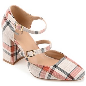 Journee Collection Womens Isadorah Mary Jane Mid Block Heel Square Toe Pumps - 1 of 4