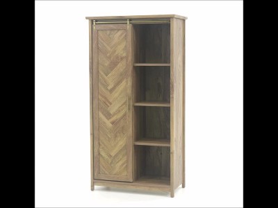 Sindoori Mango Brown Adjustable Shelving Storage Cabinet